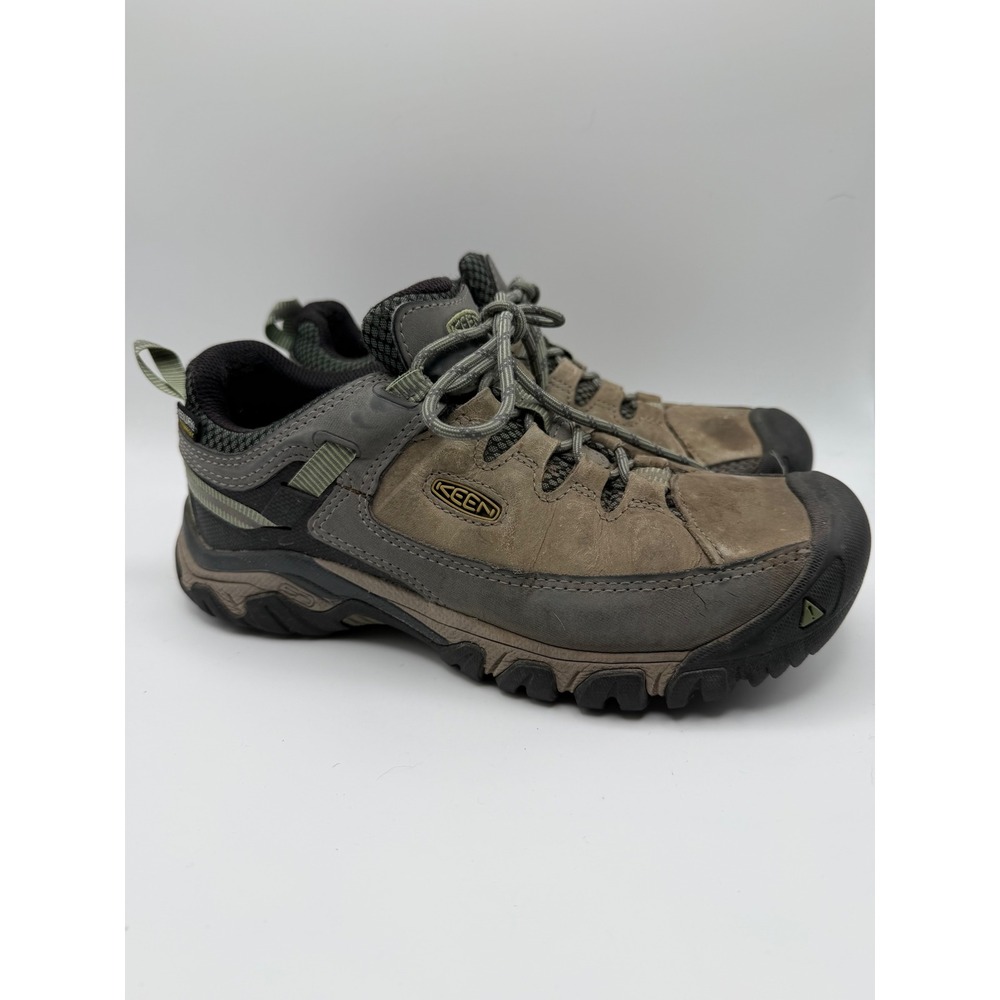 Keen Targhee III Waterproof Hiking Shoes Brown Grey Green 1018155 Women 7